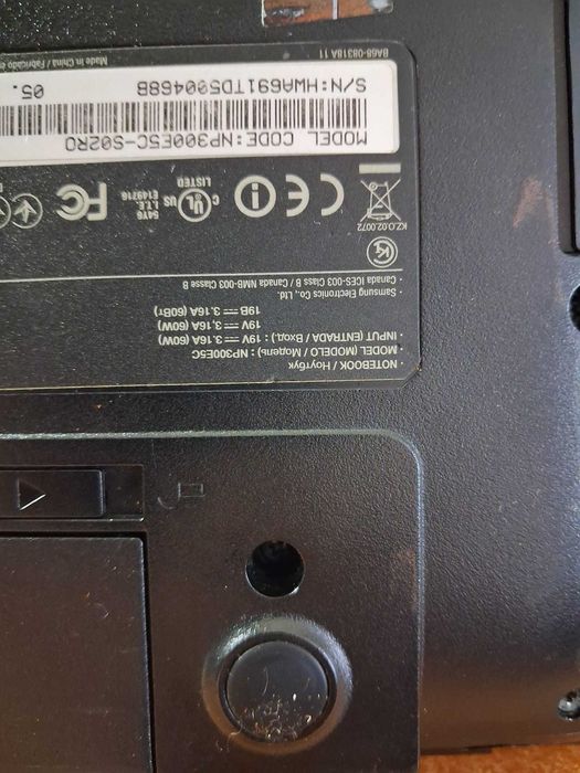 Vand Laptop Samsung NP300E5C