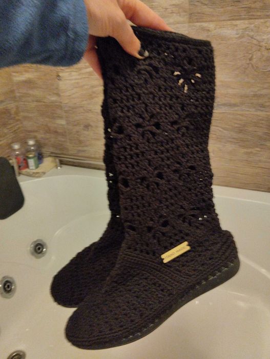 Cizme împletite hand made