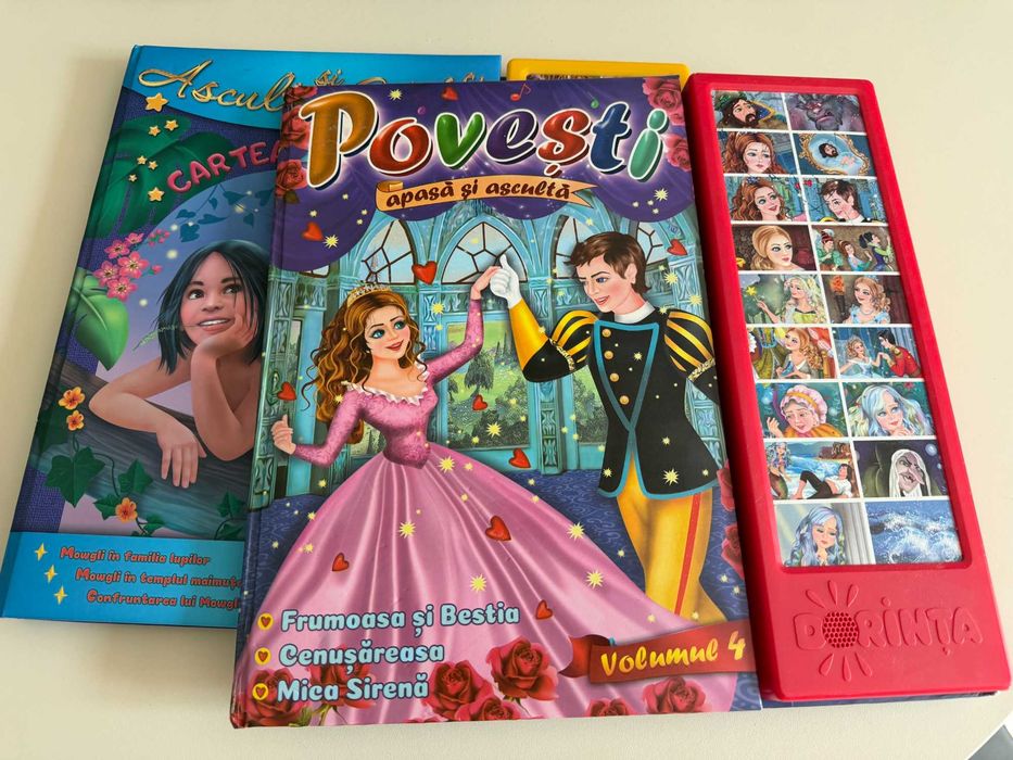 Carti cu povesti 'apasa si asculta' - 2 volume