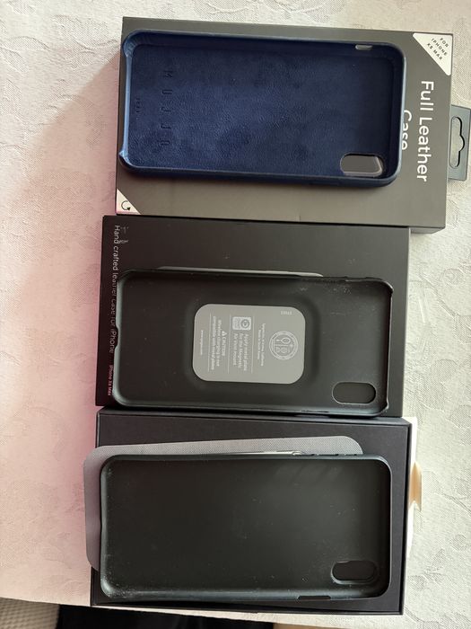 Кафъфи и стъклен протектор за iphone xs max