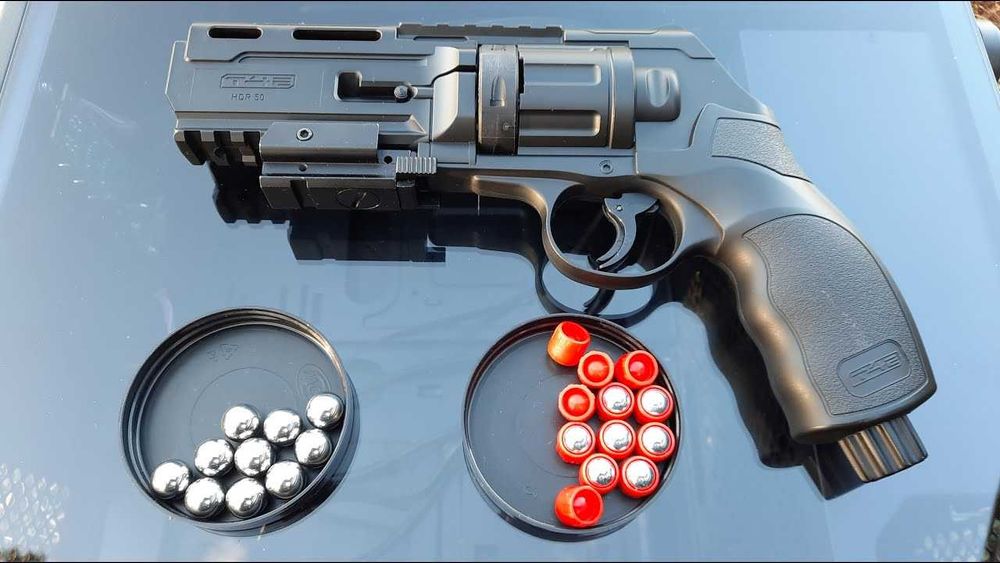 Pistol (CA ARMA ADEVARATA) CO2 Airsoft [Cu Bile De Cauciuc] ~Pusca