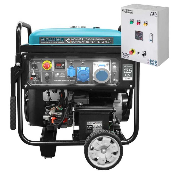 Generator de curent  230/400V 11.5 kW Konner KS 15-1E 1/3 ATSR cu ATS