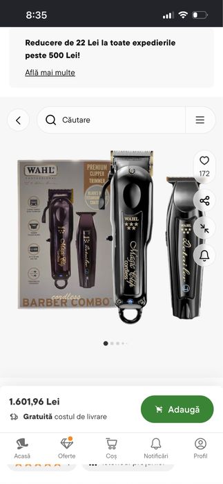 Masini de tuns wahl. 3 bucati