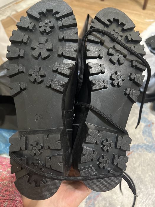 Берцы зимние кожа