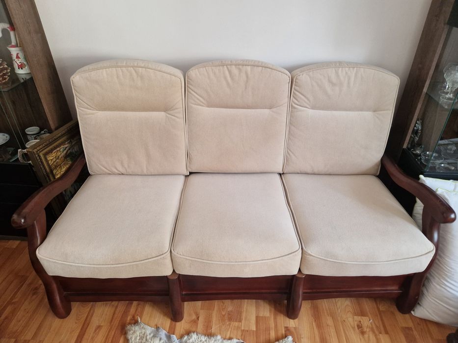 Vand set canapea extensibila fotoliu si balansoar Roma stare impecabil