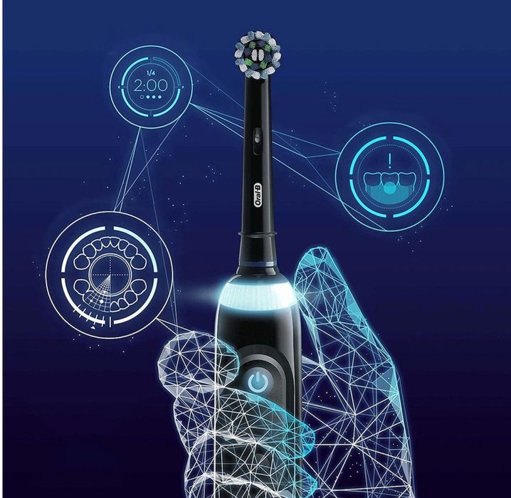Смарт електрическа четка за зъби Oral-B Genius X (Midnight Black) с AI & Bluetooth