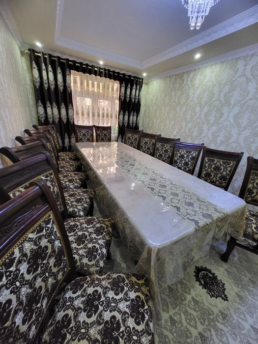 Стол стул 14 кишилик ёнгок дарахтидан ясалган