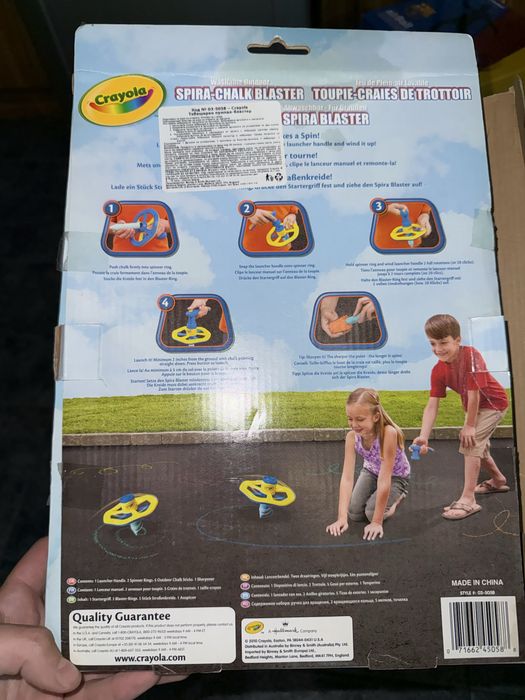 Тебеширен пумпал-бластер Crayola Spira-Chalk Blaster – НОВ, ПЪЛЕН КОМПЛЕКТ