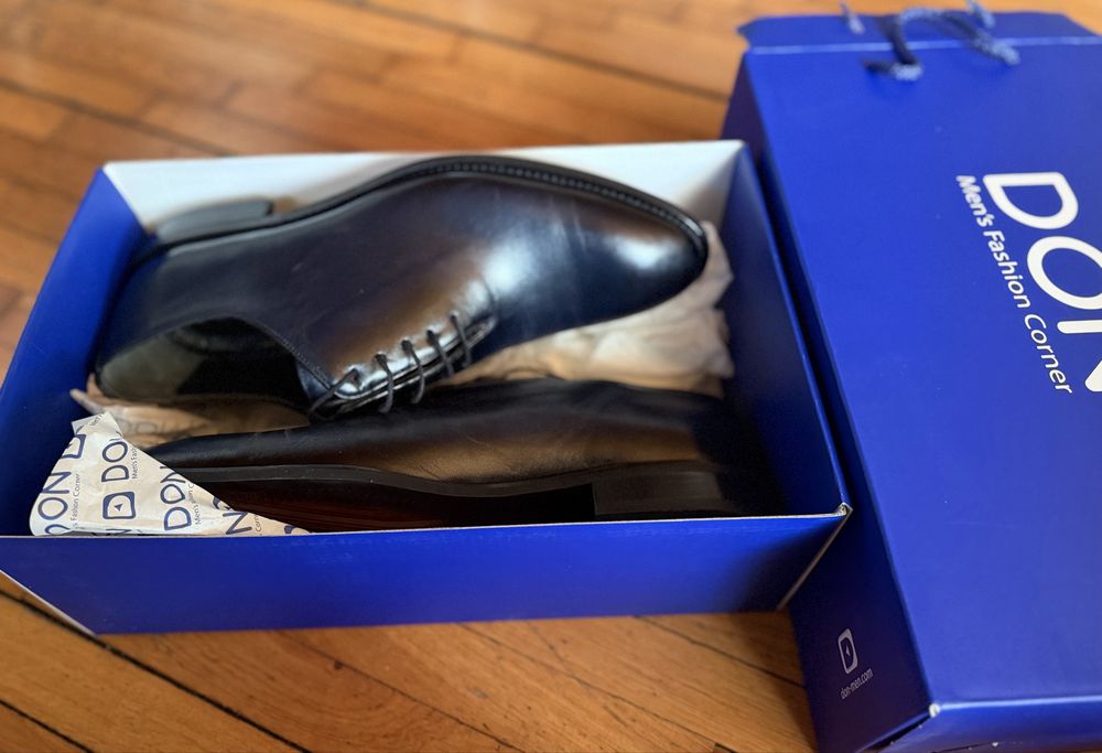 Pantofi eleganti ceremonie bleumarin