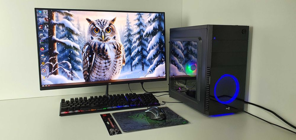Игровой компьютер i3-10100 видеоядро 8 ядер 4,3 GHz, видеок GTX1650Sup