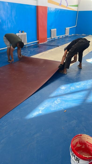 Линолеум монтаж работа