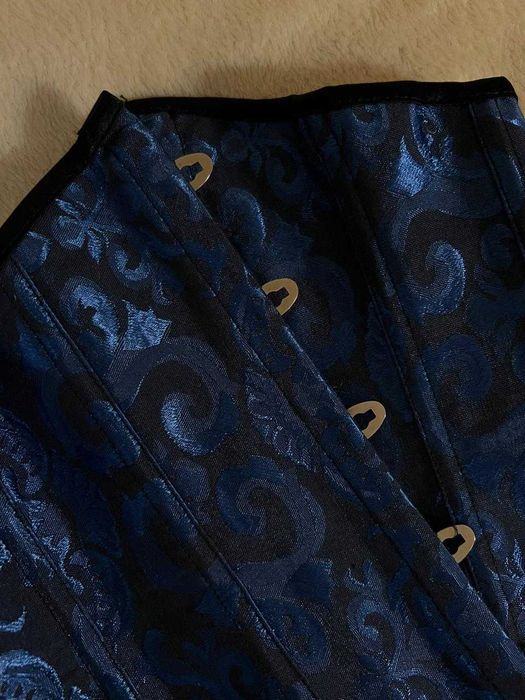 Корсет темно-синего цвета