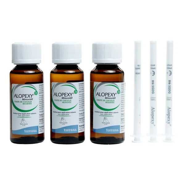 Alopexy 2 %- Minoxidil  Pachet cu 3 flacoane x 60 ml - Nou si Sigilat
