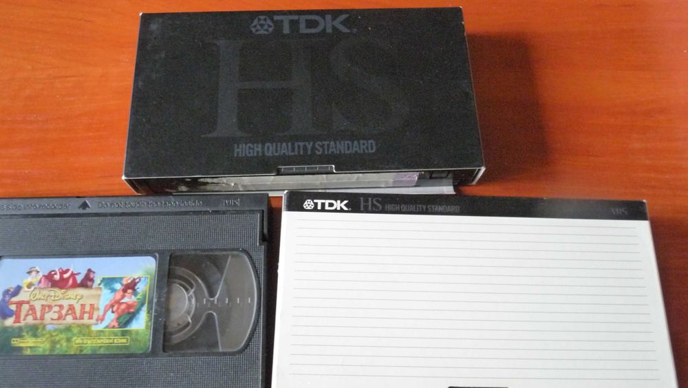 Видеокасети с филми на TDK и VHS - 6 броя