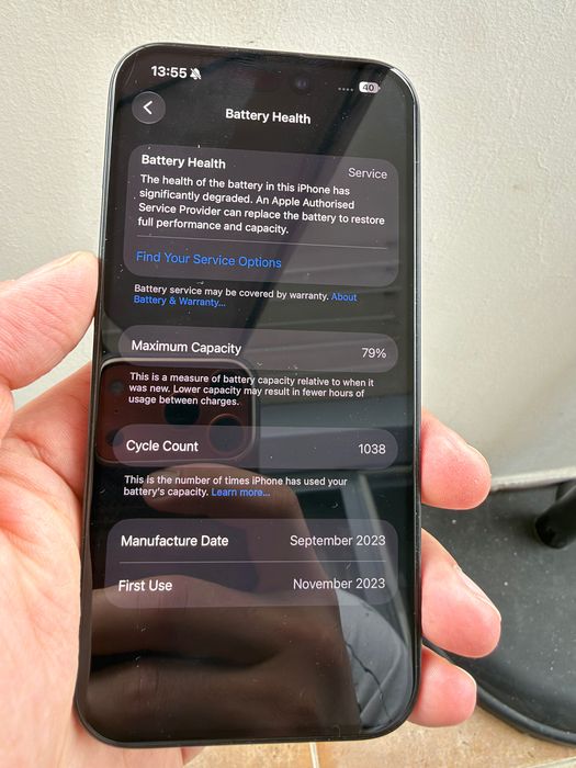 IPHONE 15 PRO 128 GB - blue titanium