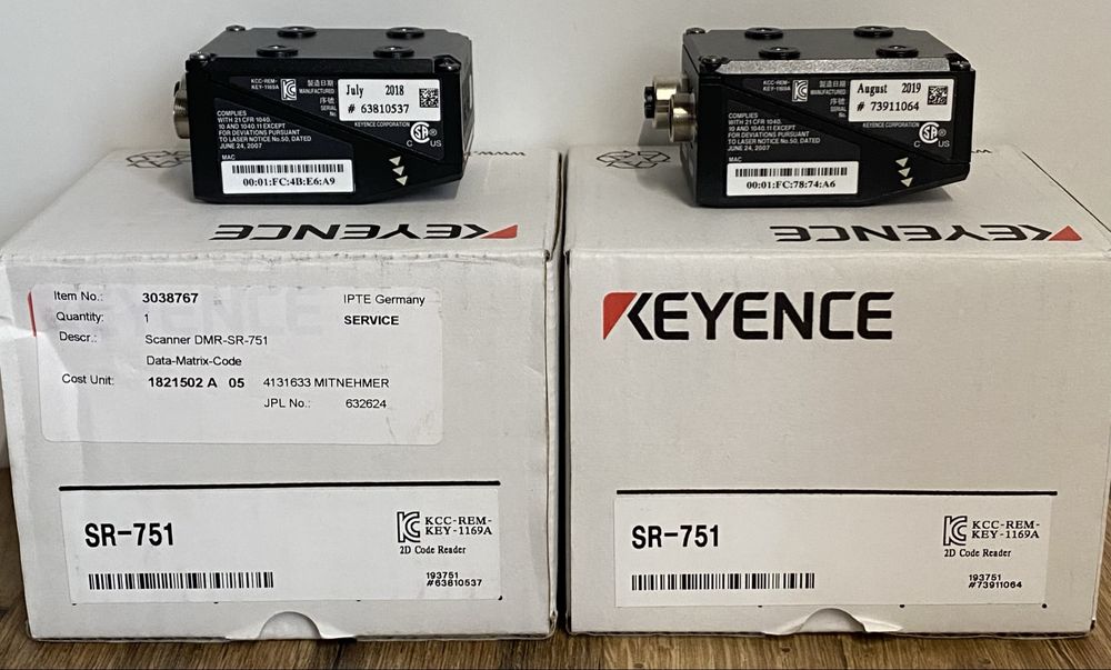 Cititoare coduri industriale Keyence SR-1000, SR-751, SR-752