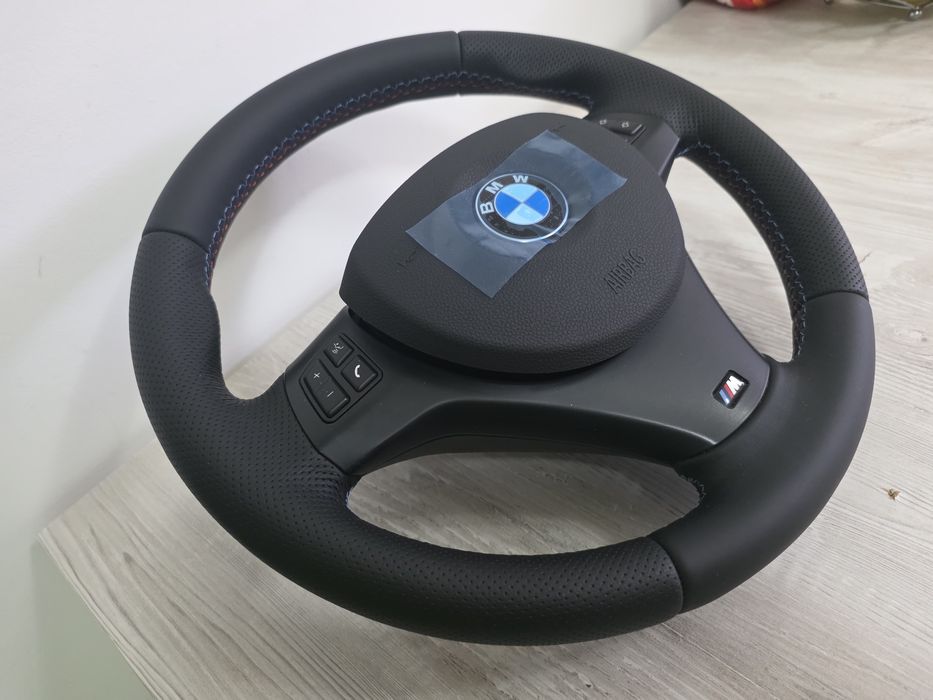 Volan complet nou  BMW Mpachet Msport cerc+airbag nou original e90 e91 e92 e93 e81 e82 e87 e84 x1 etc