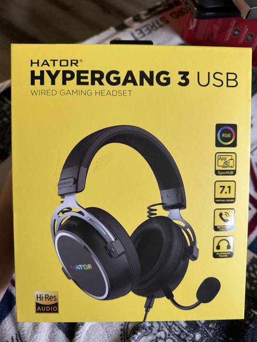 Casti de gaming Hator Hypergang 3 USB, RGB cu microfon