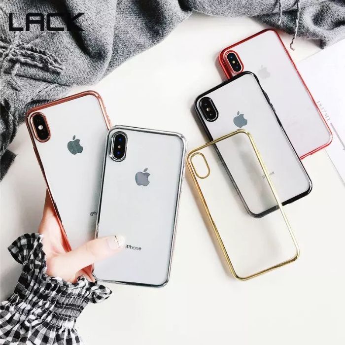 Husa margini metalizate iPhone SE 2020 ,6 ,6s,6 Plus,7,7 Plus,8,8 Plus