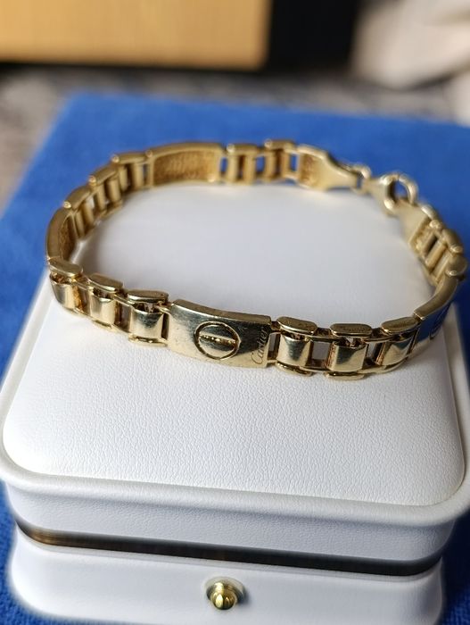 Серебряная браслет CARTIER, проба 925, вес21,97 гр длина 20 см