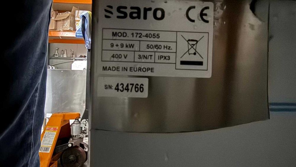 Friteuză profesională electrică dublă Saro 2x9 kW – 400V