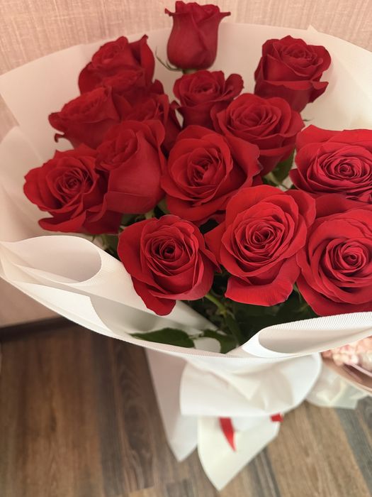 Цветы 15 штук роза