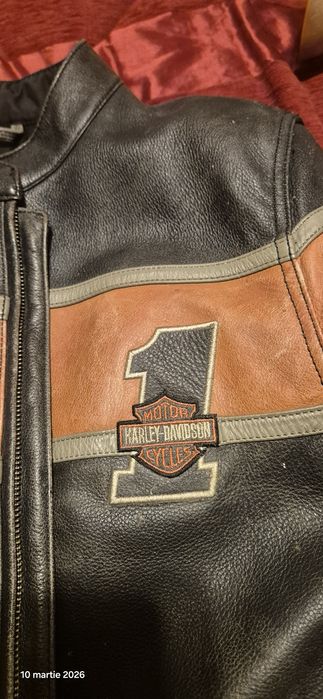 Geaca piele motocicleta Harley Davidson
