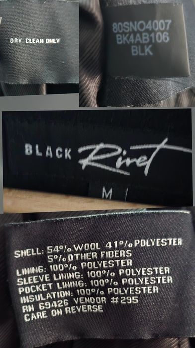 Мъжко палто Black Rivet – размер M