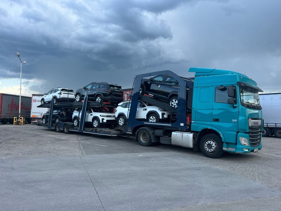 Remorca Transportor Auto LOHR / Transportor Auto DAF XF 2017 Euro 6