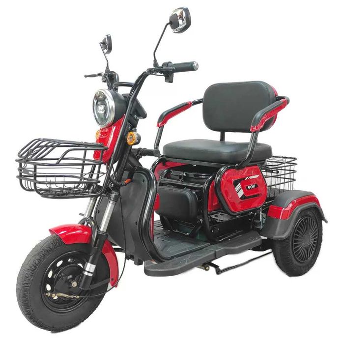 Електрическа триколка на изплащане EcoWay модел М19X бордо