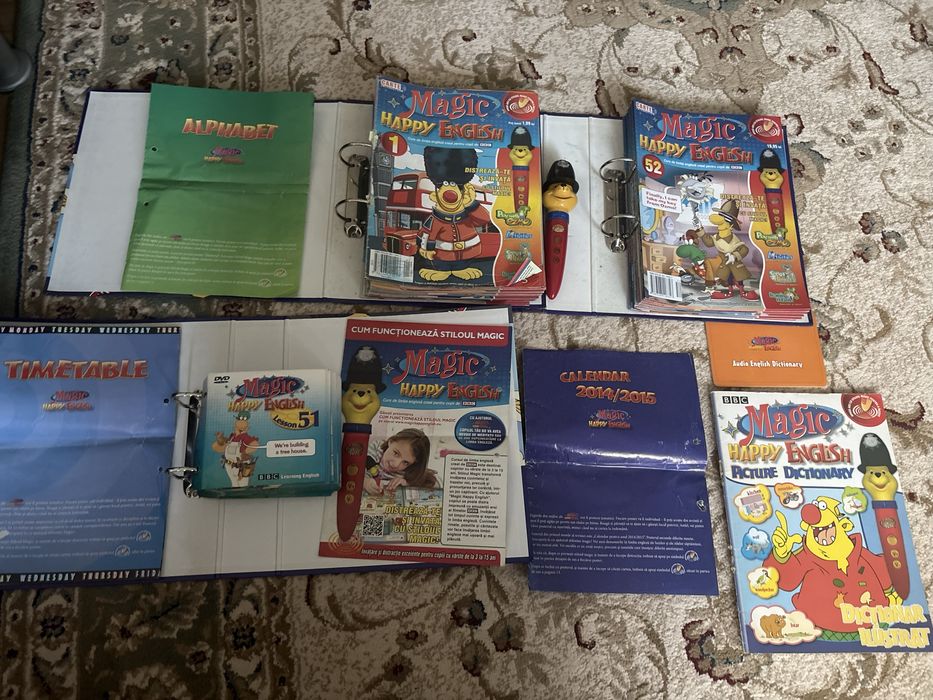 Magic Happy English setul complet cu 2 stilouri