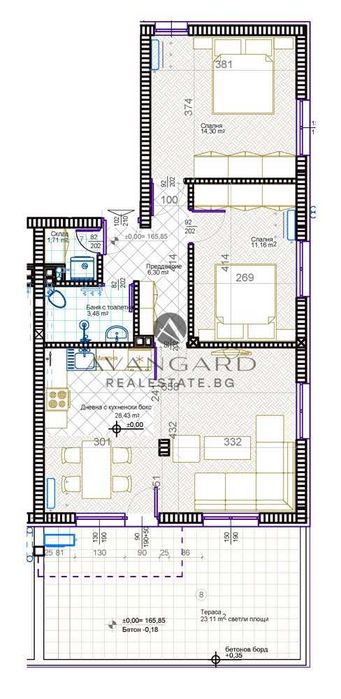 Продава се Тристаен апартамент в Пловдив, Христо Смирненски - 117 кв.м за 885 €/кв.м - Снимка #2