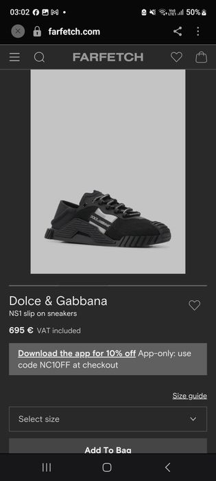 Adidasi D&G /  Dolce Gabbana nr 42 Originali