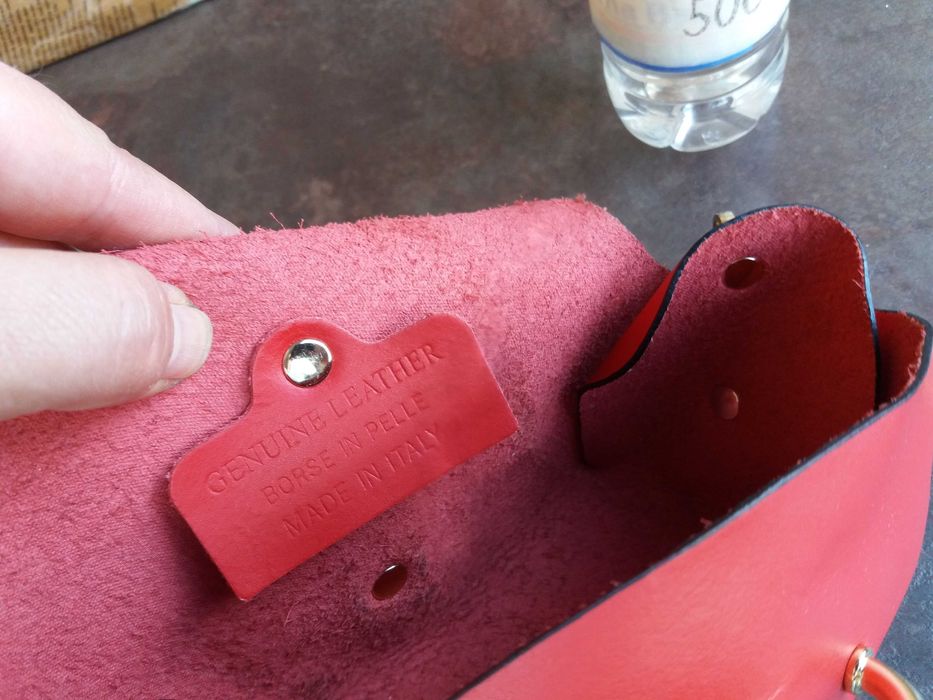 дамска чанта,малка червена,кожена чантичка-естествена кожа