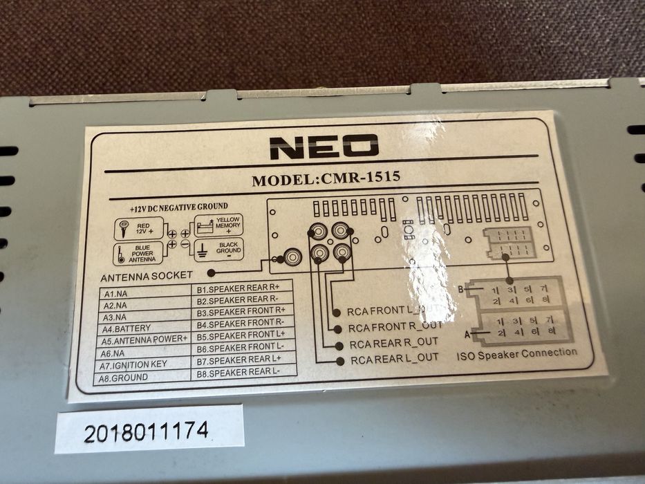 Авто плеър Neo CMR-1515