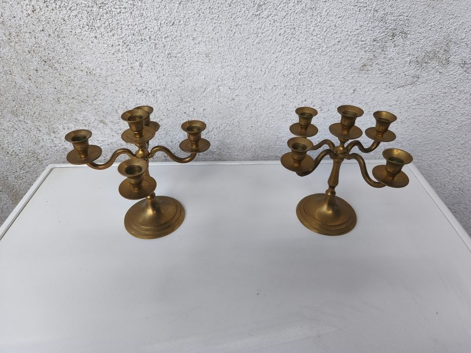 Малък месингов свещник