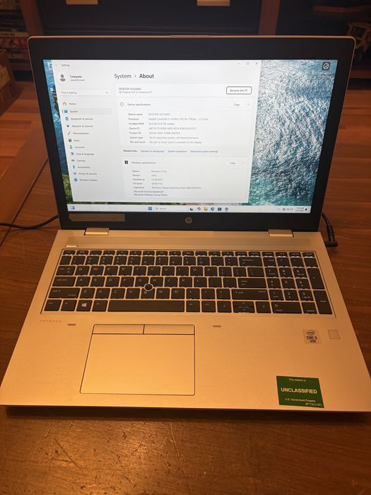 Laptop hp 650 g7 i5-10310u 15.6" Full HD IPS , 8gb ram , incarcator