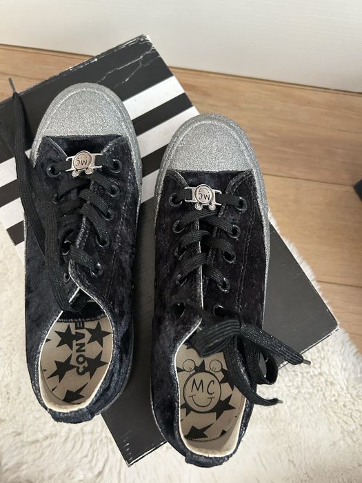 Converse ниски кецове бляскави Мики Маус