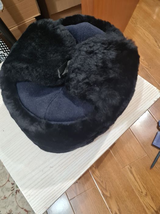 Новая ушанка темно синий цвет