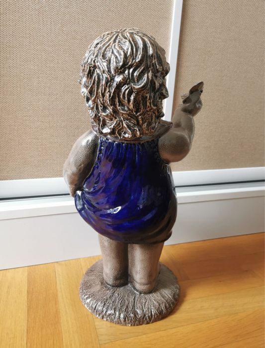 Керамична фигура статуя скулптура голяма авторска подписана колекция