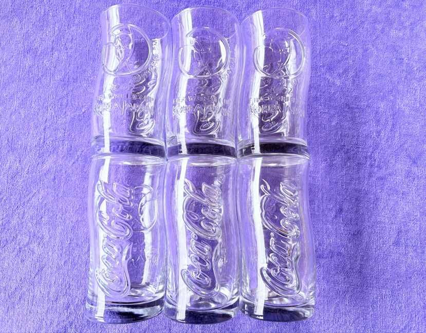 Комплект 6 броя чаши Кока кола 2002 Япония - Южна Корея