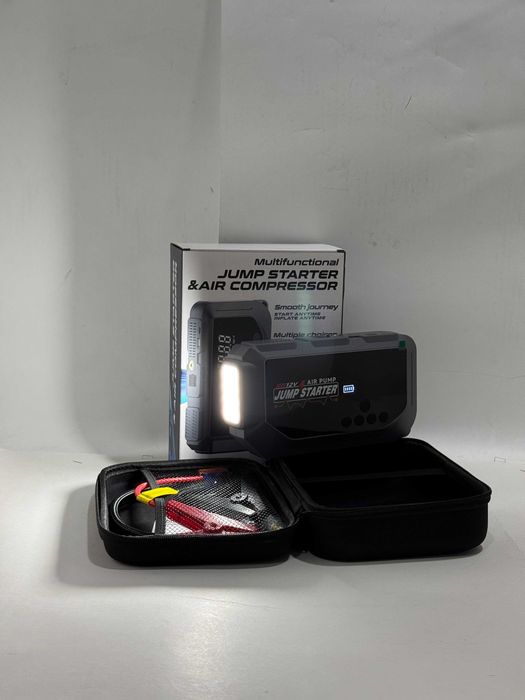 Автомобильное пусковое устройство с компрессором и Power Bank