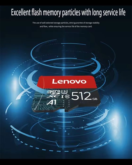 SD card 512 ГБ , Карти памет Леново с капацитет 512 GB