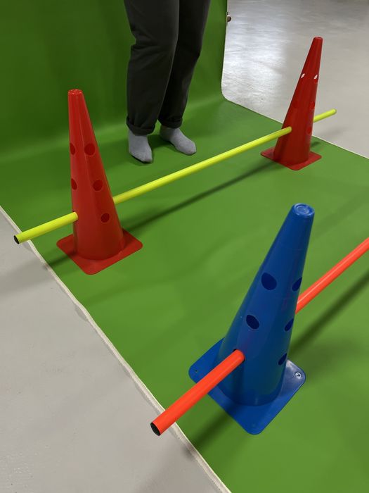 Набор из конусов и палочек