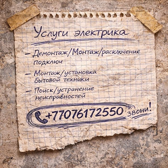 Услуги электрика