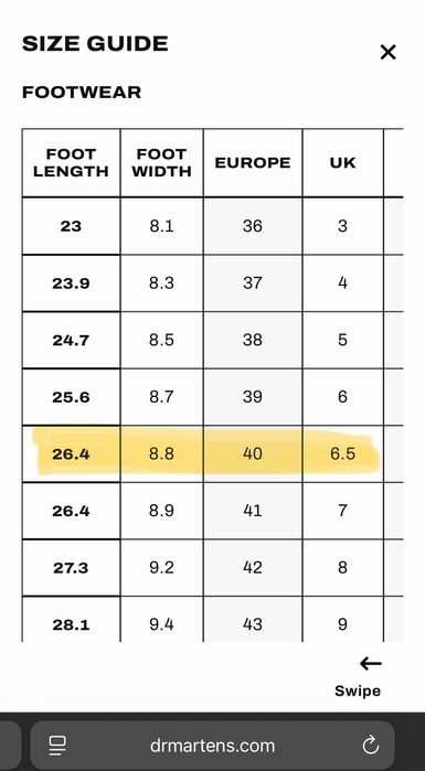 Dr. Martens ghete Sinclair