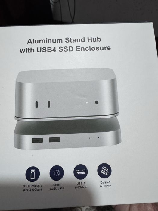 Док станция хаб для Mac Mini M4 USB 4, Thunderbolt 4