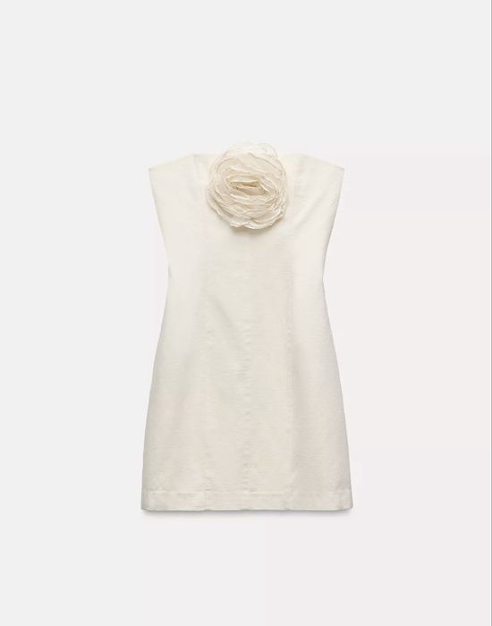 Рокля с лен zara