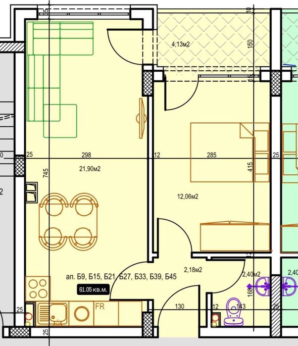 Продава се Двустаен апартамент в Стара Загора, Три чучура - север - 62 кв.м за 1218 €/кв.м - Снимка #2