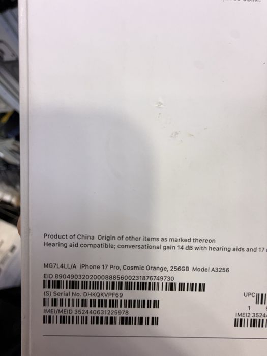 17 Pro 256 Orange LLA